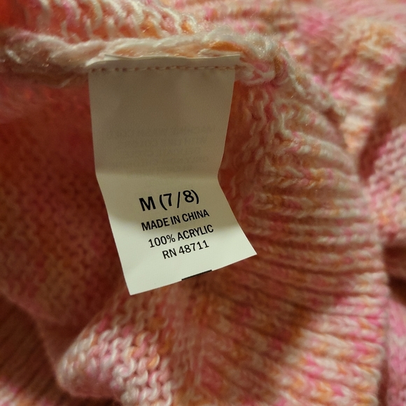 NWOT Girls M(7/8) Falls Creek Pink Cropped Sweater - Picture 6 of 6